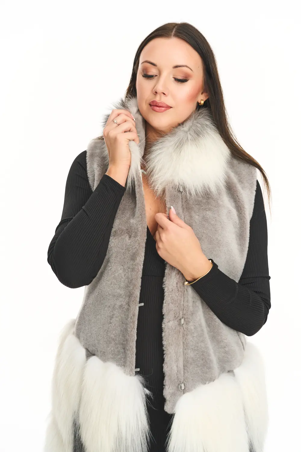 Gilet in pelliccia premium